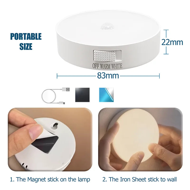 The Solutions Spot Motion Sensor Night Light — 4 Pack (Warm & Cool White)